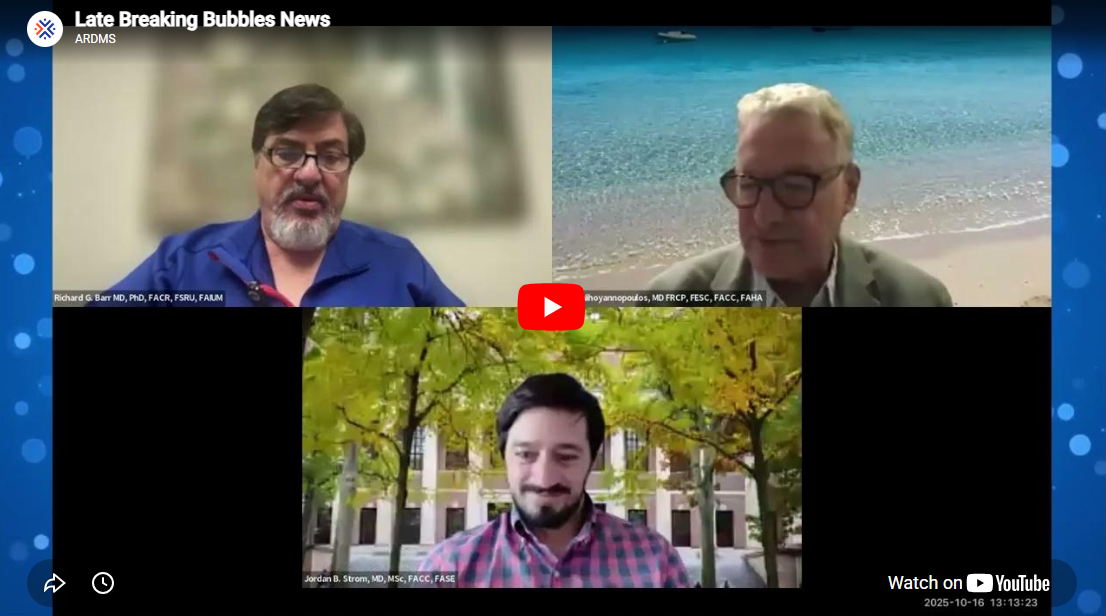 screenshot from the late breaking bubbles news webinar